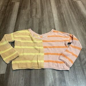 American Eagle Outfitters Pastel Striped Sweater